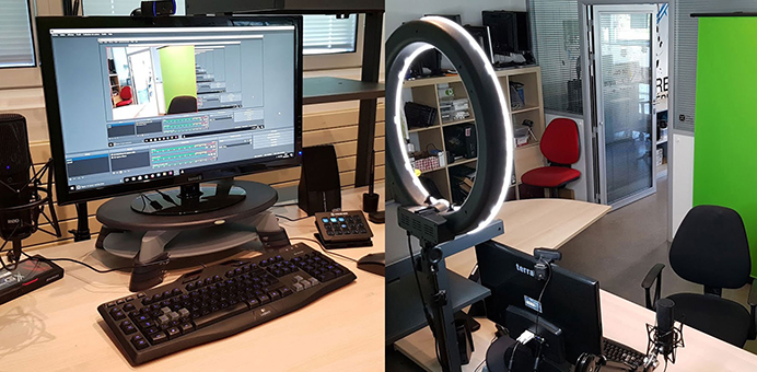 Le studio vidéo du Lab numérique
